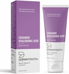 DERMATOUCH Ceramide Hyaluronic Acid Moisturizer for intense moisturization and barrier repair | For dry skin |50g
