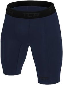 TCA Short de Compression Thermique de Couche de Base pour Hommes SuperThermal - Bleu (1x Poche), S