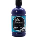 MONT MARTE Signature Phthalo Blue Acrylic Paint, 16.9oz (500ml), Semi-Matte Finish, Suitable for Canvas, Wood, Fabric, Leather, Cardboard, Paper, MDF and Crafts