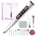 Denabuty Cordless Electric Nail Drill Machine, 13 in 1 Nail File Kit 35000RPM Professional Portable Rechargeable E File for Acrylic Polish Gel Removal Manicure Pedicure Set with 5 Speeds DN-2402