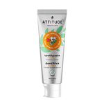 ATTITUDE Kids Natural Toothpaste with Fluoride, Prevents Tooth Decay and Cavities, Vegan and Sugar-Free, Mango, 120 grams