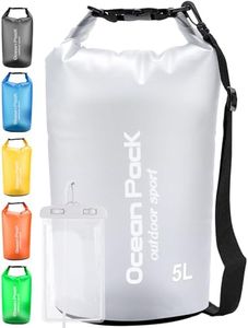Henrycares Borsa Impermeabile Mare, Sacca Dry Bag da 20L 10L 5L 2L, Zaino Impermeabile con Tracolla e Custodia Impermeabile per Cellulare, per Trekking Nuoto Spiaggia Canoa Barca Bici