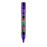 POSCA PC-5M Marker | 1.8-2.5 mm Bullet Shaped Tip (Violet Ink)