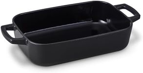 Alva Nori Cast Iron Dutch Oven Dish Roaster Casserole Non Toxic Cookware Baking & Browning 12" x 8" PFAS, PFOA & PFTE Free, Nonstick Roasting Pan, Cooking Pot, Oven Safe, Durable Enamel Coating
