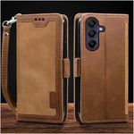 Excelsior Premium PU Leather Wallet flip case Cover with | Card and Cash Slot | 360 Full Body Protection for Samsung Galaxy S23 FE (Coffee)