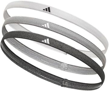 adidas Hairband Set - 3 Thin - Basics - White, Grey, Black