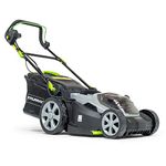 Murray 18V Lithium-Ion Cordless Lawn Mower IQ18WM37, Including 2x 2.5Ah Battery and Dual Charger, Yellow, Grey, Black, 37 cm