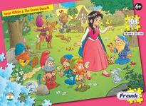 Frank Snow White & The Seven Dwarfs Jigsaw Puzzle (108 Pieces) for Kids Above 6+ Years - Fun & Challenging Brain Booster Games - Educational Puzzle for Focus and Memory -33416