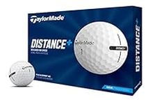 TaylorMade Distance+ Golf Balls, Wh