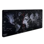 Hosimoln Gaming Mouse Pad, Large Mouse Pad Size 80x30CM Thickness 2MM,Premium-Textured Non-Slip & Waterproof Computer Mousepad with Stitched Edges for Gaming, Office & Home-80x30 Map002