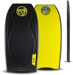 BZ Bodyboards - Accel Pro Board - Crescent Tail, Slick Bulbs, Contoured Deck Cutting Edge, High Performance - Advanced Riders