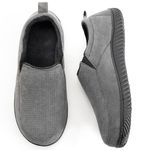 RockDove Men's Breathable Mesh Memory Foam Slipper with Nonslip Sole, Size 9 US Men, Charcoal