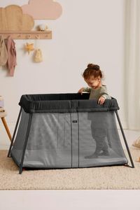 BabyBjörn Travel Cot Light – Portable Baby Crib, Black