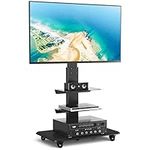 Rfiver Rolling Floor TV Stand with 