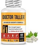 Doctor Taller - Support Healthy Bone Growth & Strength for Children (8+) and Teens - 60 Capsules (1 Pack)