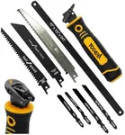 TOOLAN: 8-In-1 Multi Blades Hand Saw, Drywall Cutter Saw. Hacksaw. Long Blade Hand Saw, Jab Saw, For Cutting Drywall, Sheetrock, Wood, Metel, Plastic, Plywood. Blade Quick Change Mechanism.