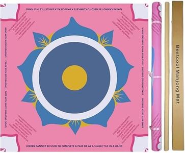 bestcool 2025 Neoprene Mahjong Mat with Rules for Table, Odorless, Free of PAHs, No Creases American Mahjong Mat with Instructions, Anti-Slip, Noise Reduction Mahjong Gift