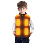 Children Heated Gilet Clearance, Boys Girls Heated Vest Jacket Winter Body Warmer Heated Coat 13 Heating Zones Heated Waistcoat Lightweight Electric Heating Gilet for Winter Outdoor School Ski Hiking