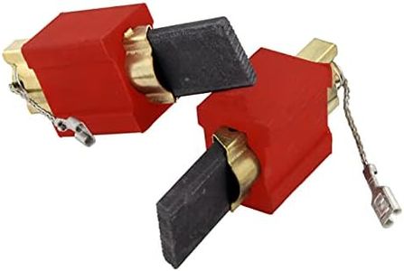 DL-pro 2 x Motor Carbon Brushes with Holder 4.8 mm AMP for Miele 4297413 4297412 4297411 4297410 Abrasive Carbon Brushes Complete in Brass Housing for Washing Machine Washer Dryer