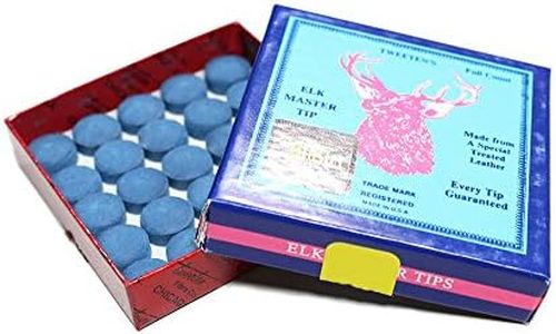 Elk Master 12mm Pool Billiard Cue Tips - Set of 25