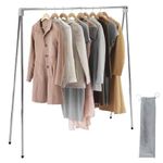 ILIKEPOW Portable Garment Rack, Clothes Drying Rack Stainless Steel Airer for Laundry, Travelling, Camping, Indoor and Outdoor