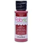 Plaid Fabric Creations Fabric Paint, Water Based Ink, Crimson, 59 ml