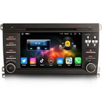 GONFEN 7 Inch Eight Core Android 11.0 Car Radio DSP CarPlay Android Car WiFi 4G OBD2 TPMS DVB-T2 USB Bluetooth A2DP DVR 4GB RAM + 64GB ROM DAB+ GPS Navigation For Porsche Cayenne