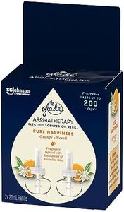 Glade Aromatherapy Pure Happiness Electric Scented Oil Refills 20 ml, Orange and Neroli (Pack of 2)