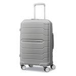 Samsonite Freeform Hardside Expandable with Double Spinner Wheels, Light Grey, Carry-on Spinner, Freeform Hardside Expandable With Double Spinner Wheels