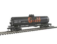 Walthers Trainline 40' Tank Car with Metal Wheels Ready to Run - Gulf Oil Company