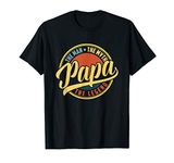 Mens Papa Man Myth Legend Vintage For Mens Dad Father Gift T-Shirt