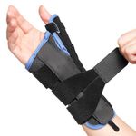 VELPEAU Carpal Tunnel Wrist Brace with Thumb Support for Right and Left Hands, Thumb Spica Splint for De Quervain's Tenosynovitis, Sprain, Injuries, Tendonitis, Arthritis, Wrist Pain (Right Hand, S)