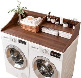 2-Tier 54" Width Washer Dryer Countertop for Laundry Room Organization