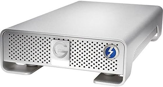 G-Technology 6TB G-Drive with Thunderbolt and USB 3.0 Desktop External Hard Drive, Silver – 0G04023-1