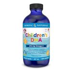 Nordic Naturals Children's DHA Liquid - Strawberry Flavored Fish Oil Supplement Rich In Omega 3 DHA, Supports Heart Health, Brain Development For Children During Critical Years, 237 mL