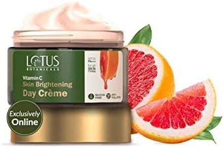 Lotus Botanicals Vitamin C Day Face Cream | 100x Vitamin C | Glowing and Radiant Skin | Hydrating and Moisturising | Sun Protection with SPF 25 and PA+++ | No Toxic Chemicals | For Women and Men| 50g