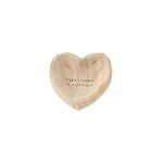 Mud Pie Possible Wood Heart Trinket, 5" x 5"