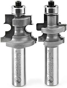 Amana Tool 55456 Carbide Tipped Flooring Router Bit Set with Nail Slot: 113/64" Diameter, 15/16" Cutting Height, 1/2" Shank