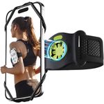 BONE Run Tie Connect Kit 2 Magnetic, Phone Holder for Running, 360°Rotation and Quick Release Sports Armband Compatible for iPhone 15 14 13 12 Pro Pro Max Samsung Galaxy S24 S23, Fits 4.7'' to 7.2''