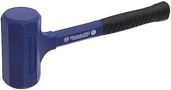 MichaelPro 3.3lb Dead Blow Hammer, Shockproof, Powerful Hammering Blows, No Rebound, Non-Marring, Industrial Navy | MP004029