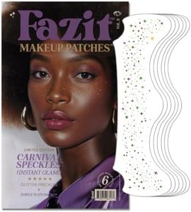 Fazit Carnival Speckles - Glitter Freckle Makeup Patches - Shimmering Faux Freckles & Body Glitter - Waterproof, Long-Lasting Instant Glamour for Festivals & Parties - 6 Temporary Patches Per Pack
