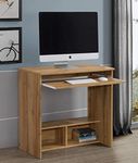 DeckUp Plank Bonton Engineered Wood Study Table and Office Desk (Wotan Oak)