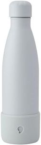 S'well Stainless Steel Water Bottle with Bumper, 17oz, Fog, Triple Layered Vacuum Insulated Containers Keeps Drinks Cold for 36 Hours and Hot for 18, BPA Free, Perfect for On The Go