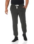 Southpole Men's Big-Tall Big and Tall Active Basic Jogger Fleece Pants, Heather Charcoal, 5X/B