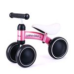 Baby Balance Bikes Bicycle for 1-2 Year Old Girl/Boy, Cycling Christmas Toy for Gifts Pink