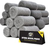 24Pack Steel Wool for Mice Control | Wire Wool Mice Grade for Cleaning & Closing Small Holes Fine Wire Wool Rats Roll | Wire Wool for Wood Wire Wool for Metal Fine Steel Wool Rodent Control