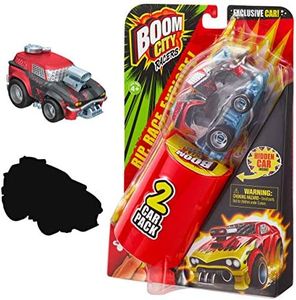 Boom City Racers Duo Pack - Rip, Race, Explode Collectable Toy Car Game Including "Boom Yah! " Plus Mystery Vehicle