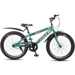 Vaux Excel 24t Cycle for Boys & Girls with V-Brakes, MTB Cycle with Steel Frame, Alloy Rims,24x2.40inch Ralson Tyre, Bicycle for Boys 10 to 15 Years (Sports, Green)