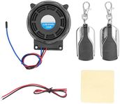 Aramox Motorcycle Security Alarm System, 12V Motorcycle Anti Theft System with 2 Remote Control and Speaker, Waterproof Universal for Motorbikes ATV SUV