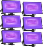 Onforu 6 Pack 30W LED Black Lights,
